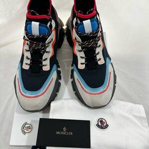 Moncler Black and Blue Sneakers